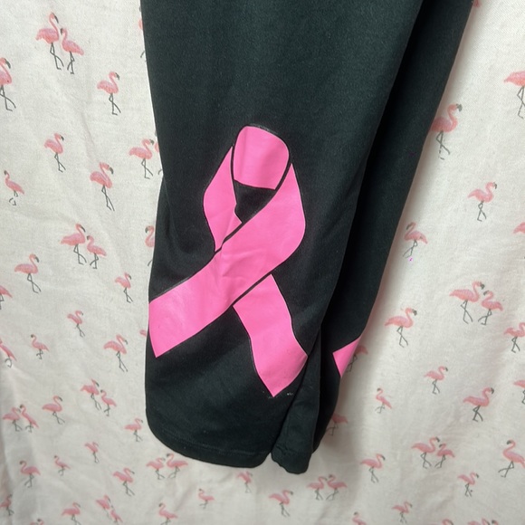 LULAROE TC (sz12-18) Cancer Awareness BLK leggings - Picture 3 of 10